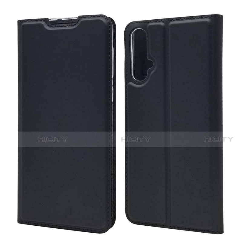 Custodia Portafoglio In Pelle Cover con Supporto T12 per Huawei Nova 5 Nero