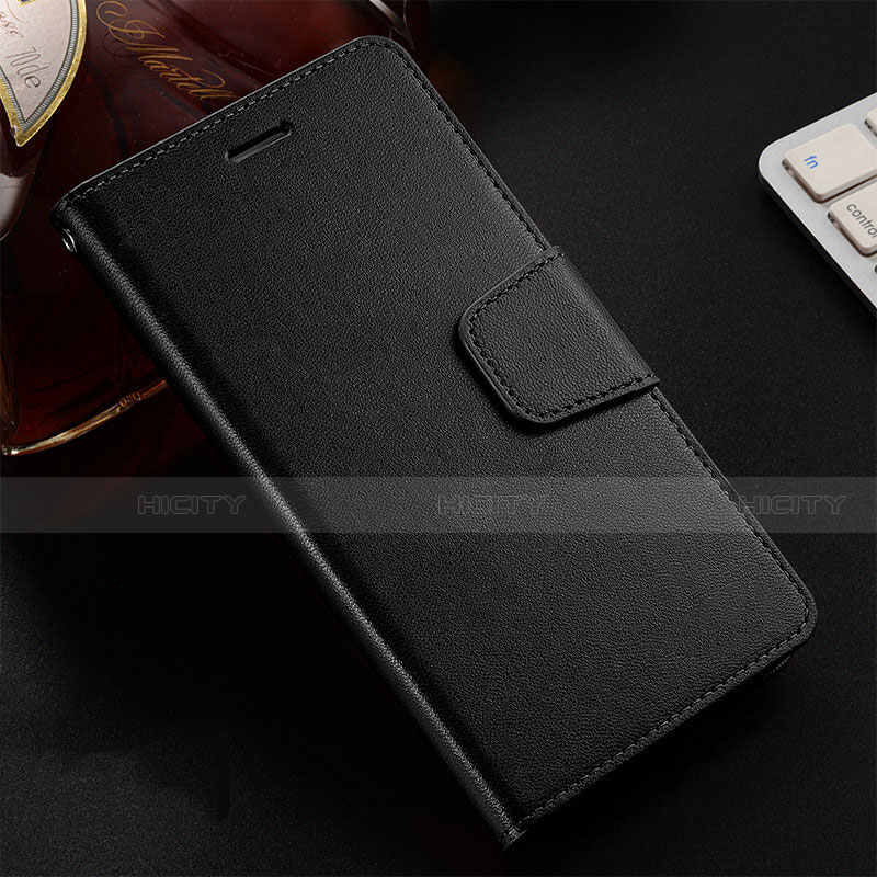 Custodia Portafoglio In Pelle Cover con Supporto T12 per Huawei P Smart+ Plus (2019) Nero