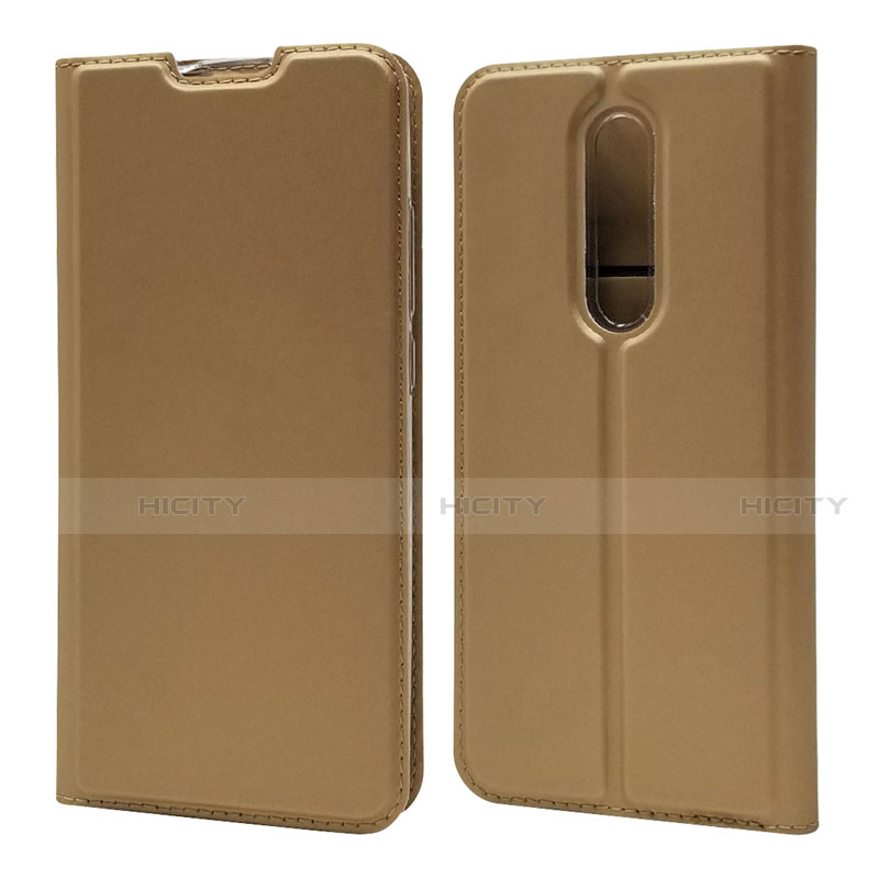 Custodia Portafoglio In Pelle Cover con Supporto T12 per Xiaomi Mi 9T Pro Oro