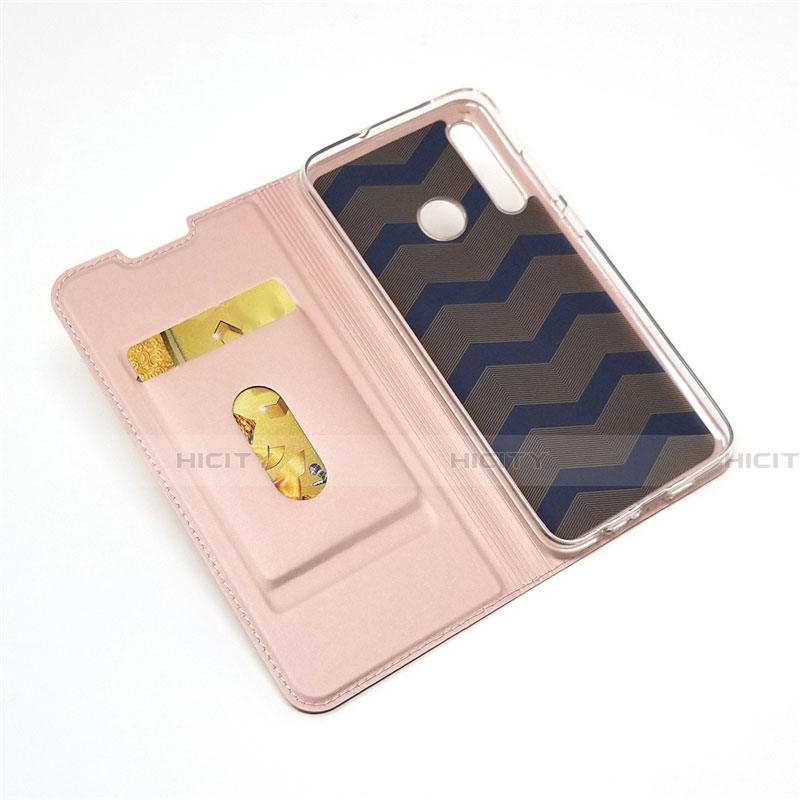 Custodia Portafoglio In Pelle Cover con Supporto T15 per Huawei Honor 20E