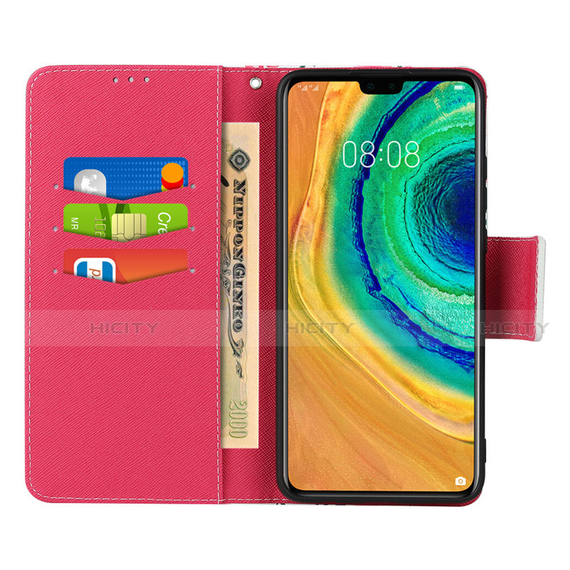 Custodia Portafoglio In Pelle Cover con Supporto T15 per Huawei Mate 30 Pro