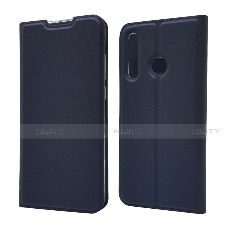 Custodia Portafoglio In Pelle Cover con Supporto T15 per Huawei P Smart+ Plus (2019) Blu