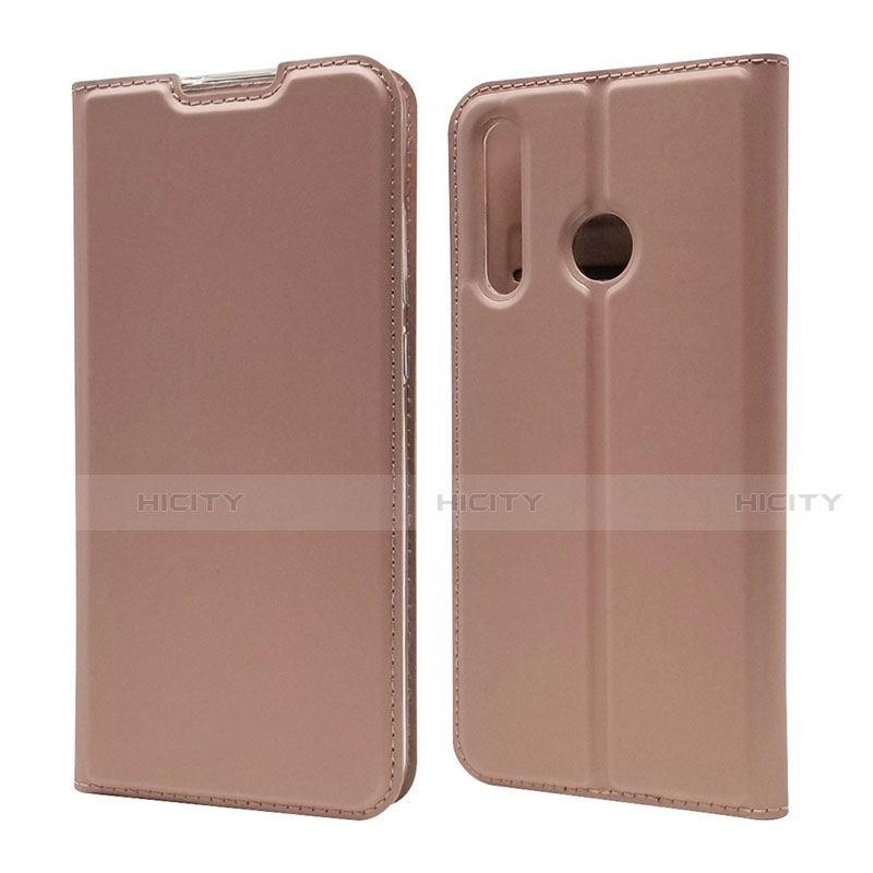 Custodia Portafoglio In Pelle Cover con Supporto T15 per Huawei P Smart+ Plus (2019) Oro Rosa