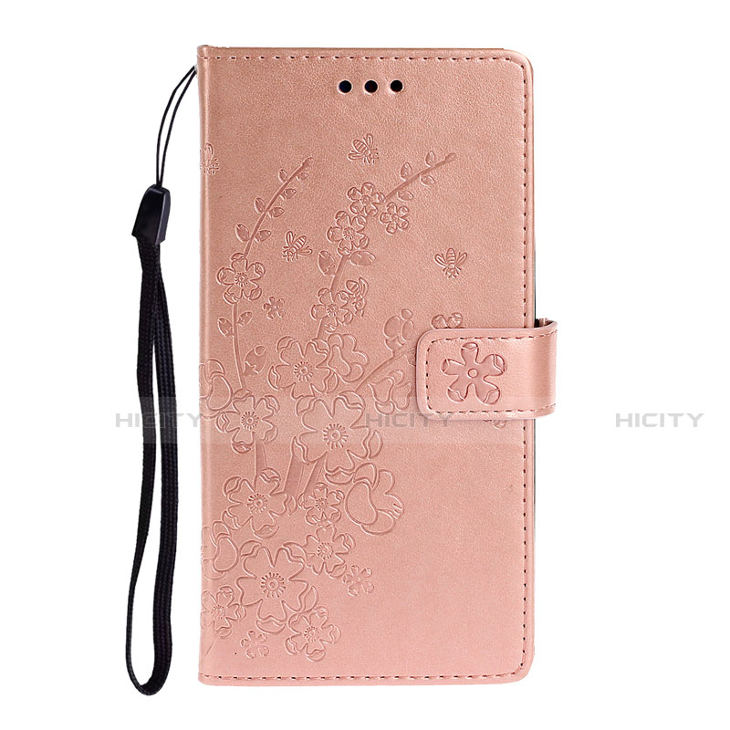 Custodia Portafoglio In Pelle Cover con Supporto T15 per Huawei P40 Oro Rosa