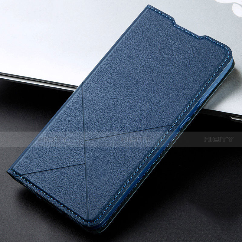 Custodia Portafoglio In Pelle Cover con Supporto T15 per Xiaomi Redmi Note 8 Pro Blu