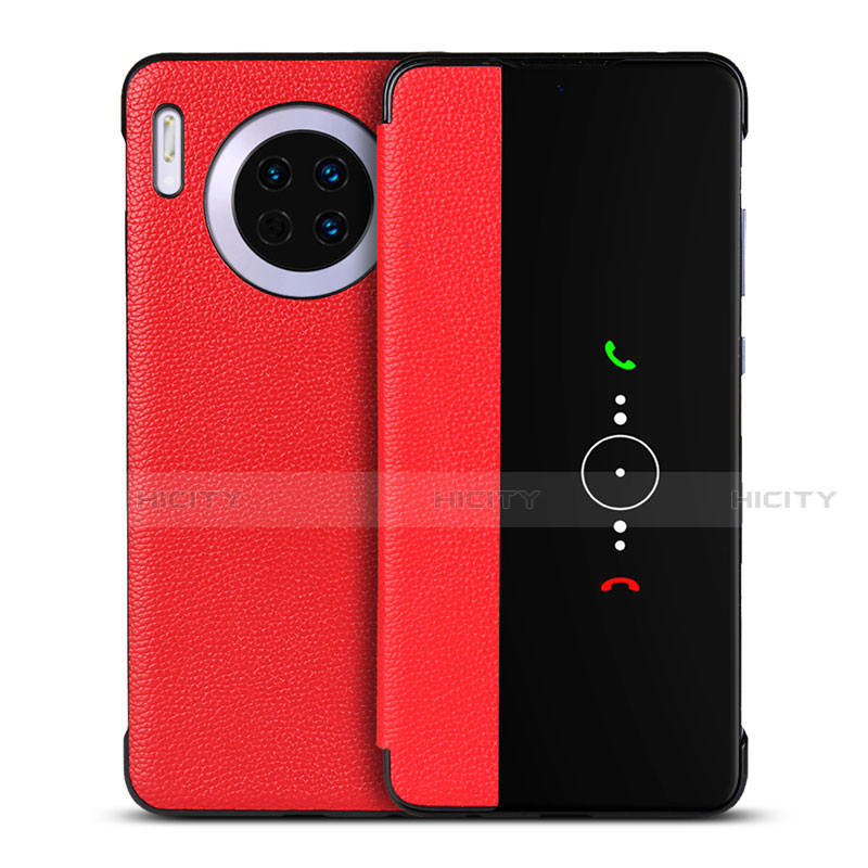 Custodia Portafoglio In Pelle Cover con Supporto T16 per Huawei Mate 30 5G Rosso