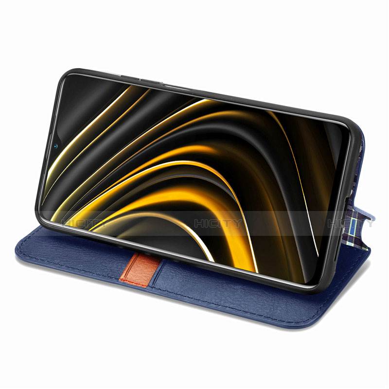 Custodia Portafoglio In Pelle Cover con Supporto T16 per Xiaomi Poco M3