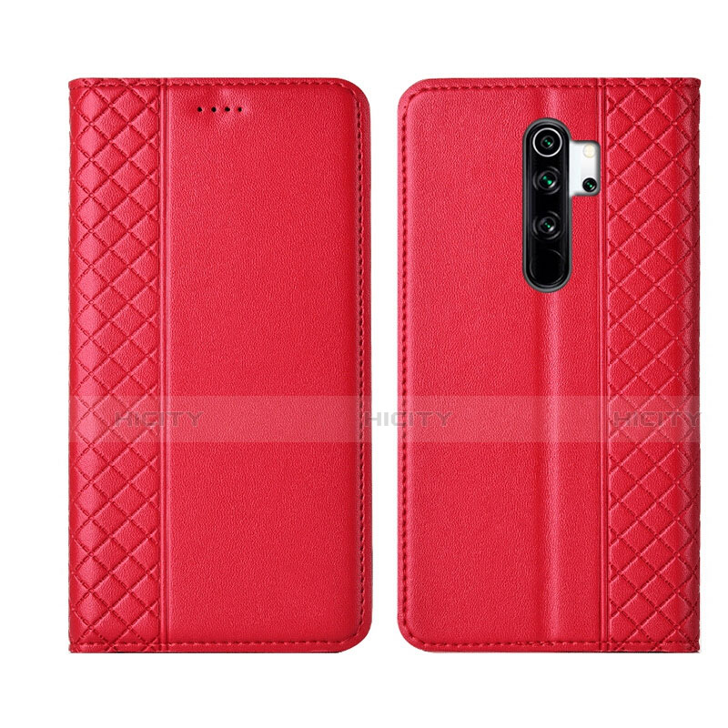 Custodia Portafoglio In Pelle Cover con Supporto T16 per Xiaomi Redmi Note 8 Pro Rosso