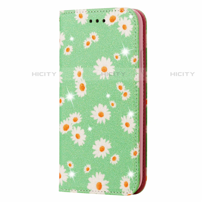 Custodia Portafoglio In Pelle Cover con Supporto T17 per Huawei Nova Lite 3 Plus Verde