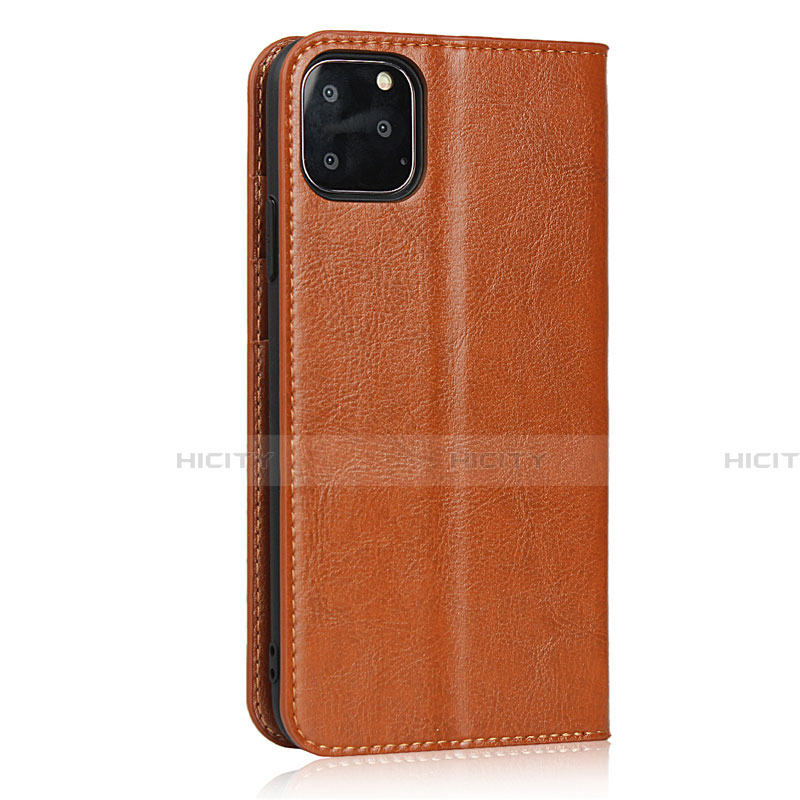 Custodia Portafoglio In Pelle Cover con Supporto T18 per Apple iPhone 11 Pro Arancione