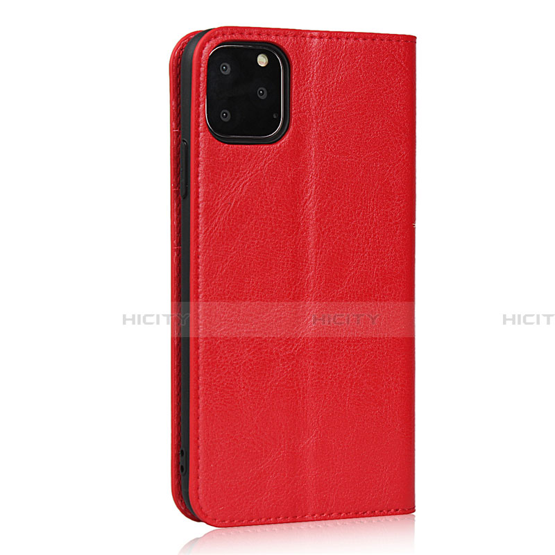 Custodia Portafoglio In Pelle Cover con Supporto T18 per Apple iPhone 11 Pro Rosso