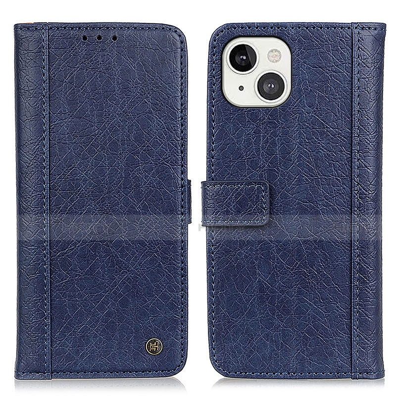 Custodia Portafoglio In Pelle Cover con Supporto T18 per Apple iPhone 13 Blu