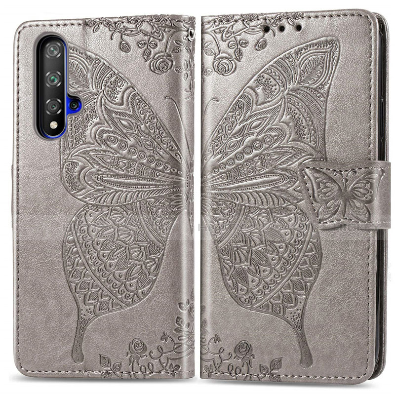 Custodia Portafoglio In Pelle Cover con Supporto T19 per Huawei Honor 20S