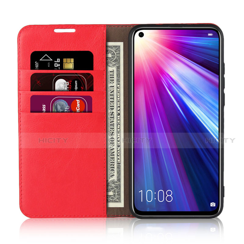 Custodia Portafoglio In Pelle Cover con Supporto T19 per Huawei Honor V20