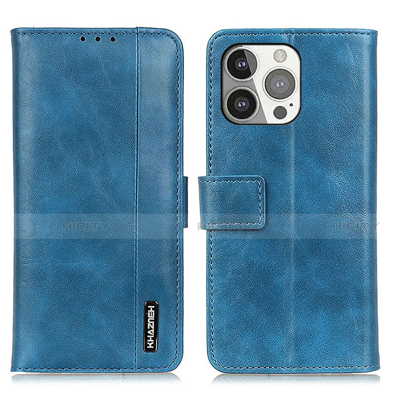 Custodia Portafoglio In Pelle Cover con Supporto T20 per Apple iPhone 13 Pro Blu