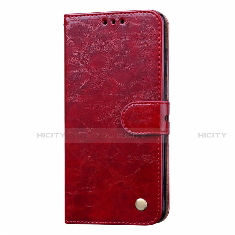 Custodia Portafoglio In Pelle Cover con Supporto T20 per Huawei P40 Rosso