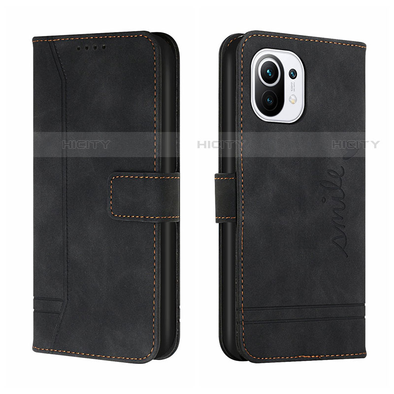 Custodia Portafoglio In Pelle Cover con Supporto T22 per Xiaomi Mi 11 5G Nero