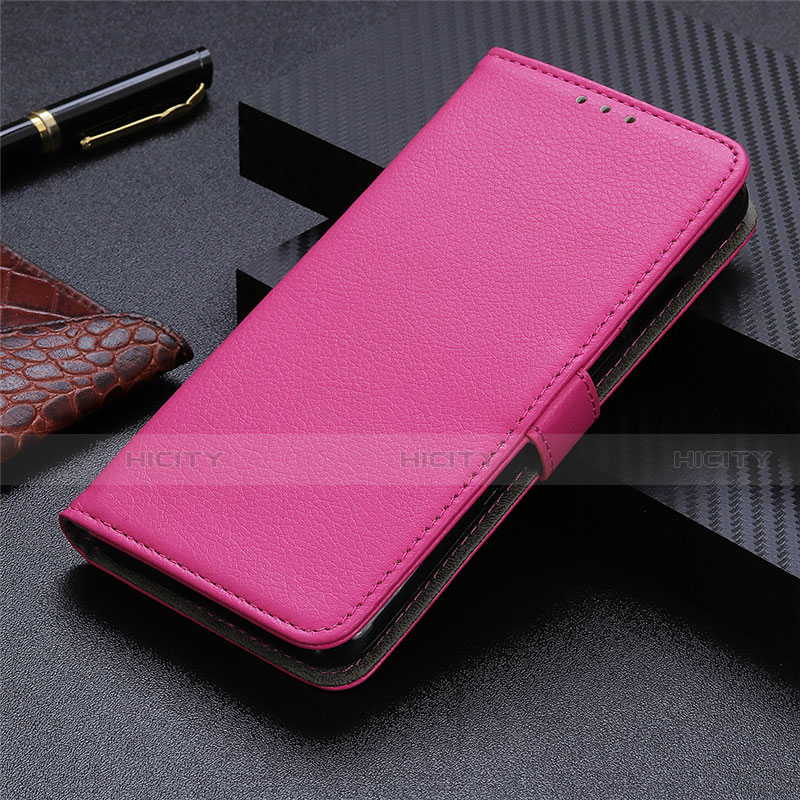 Custodia Portafoglio In Pelle Cover con Supporto T23 per Samsung Galaxy Note 20 5G Rosa Caldo