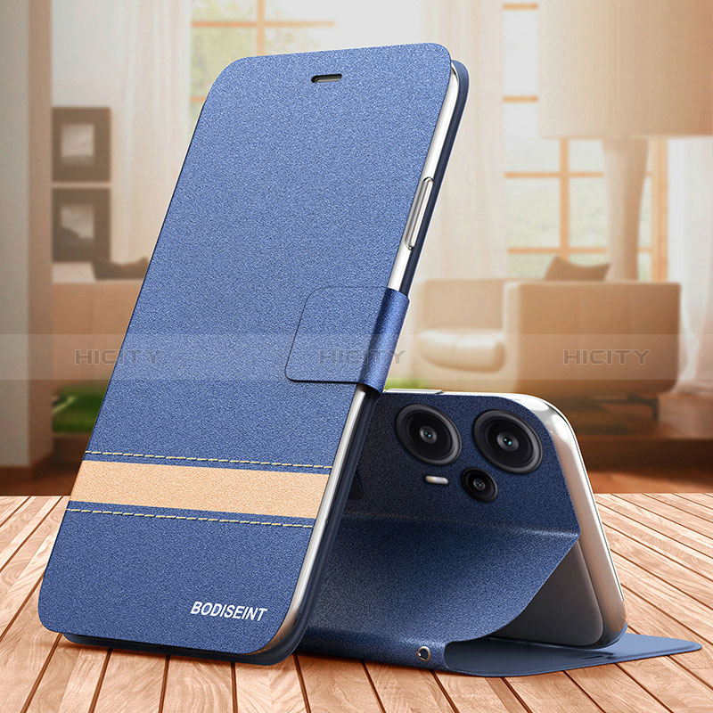 Custodia Portafoglio In Pelle Cover con Supporto TB1 per Xiaomi Poco F5 5G