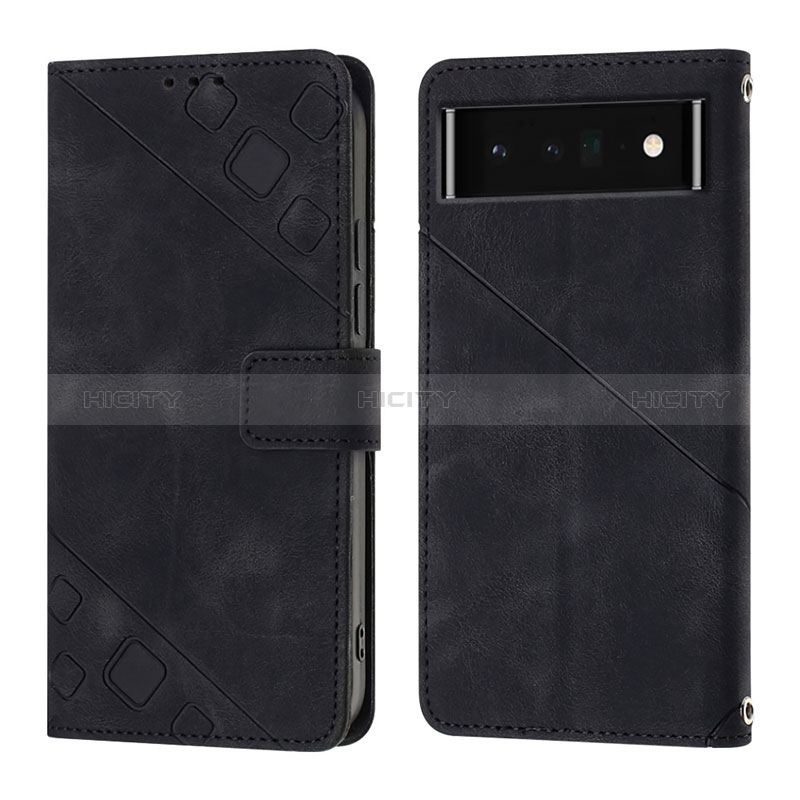 Custodia Portafoglio In Pelle Cover con Supporto Y01B per Google Pixel 6 Pro 5G