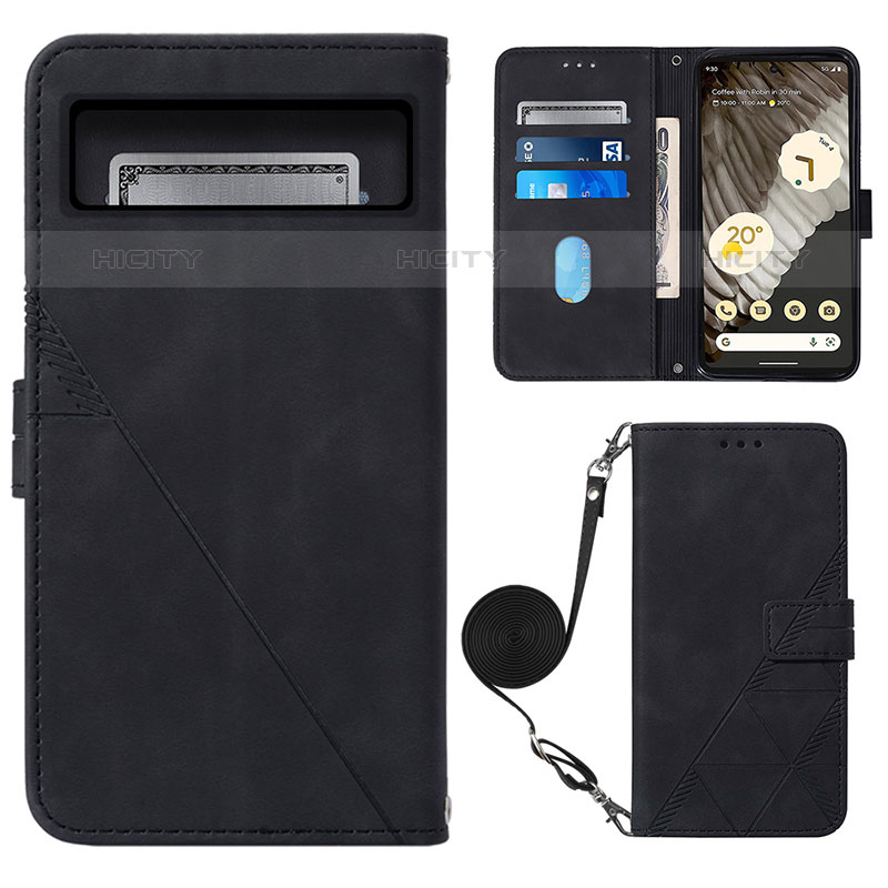 Custodia Portafoglio In Pelle Cover con Supporto Y01B per Google Pixel 8 5G