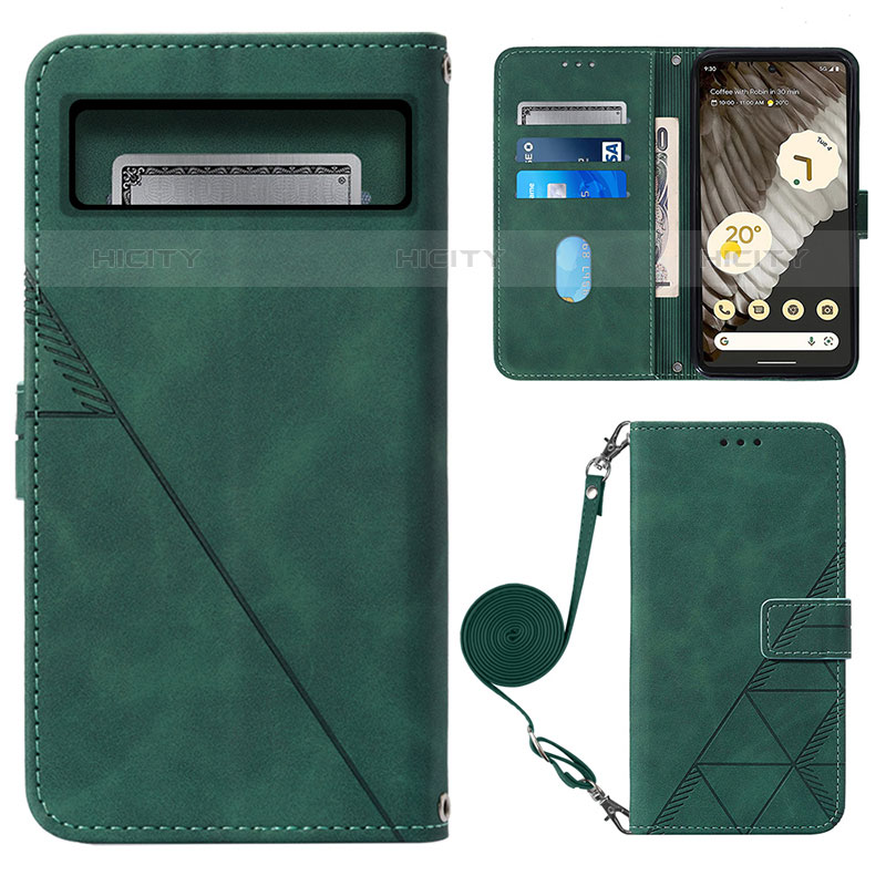 Custodia Portafoglio In Pelle Cover con Supporto Y01B per Google Pixel 8 5G