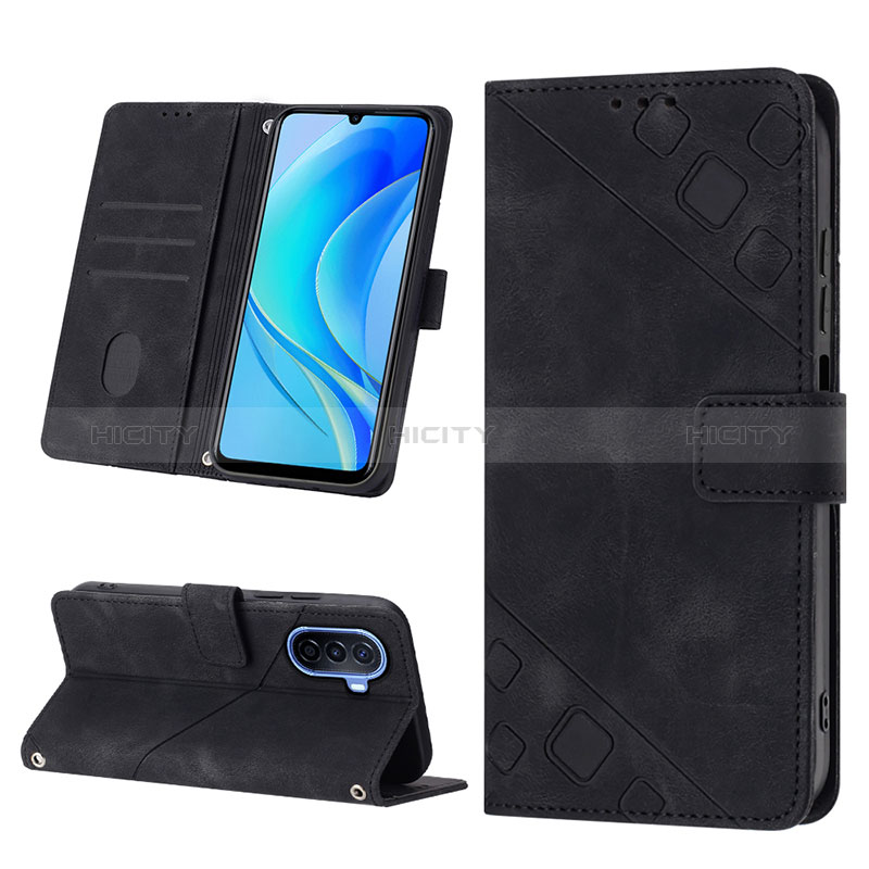 Custodia Portafoglio In Pelle Cover con Supporto Y01B per Huawei Enjoy 50