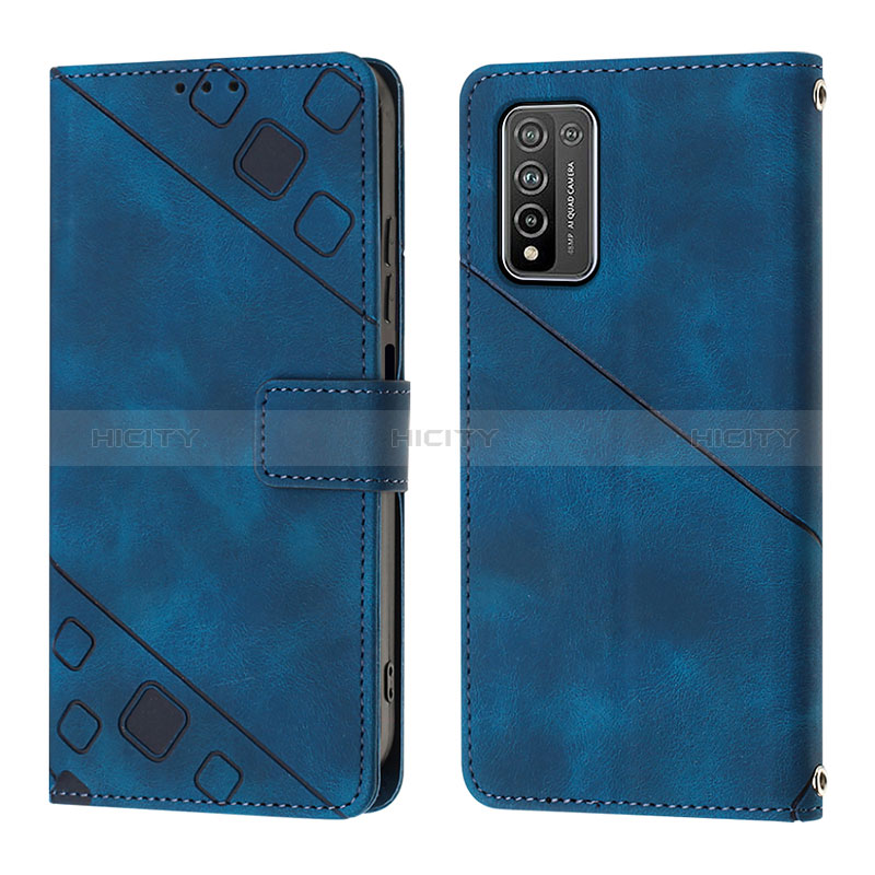 Custodia Portafoglio In Pelle Cover con Supporto Y01B per Huawei Honor 10X Lite