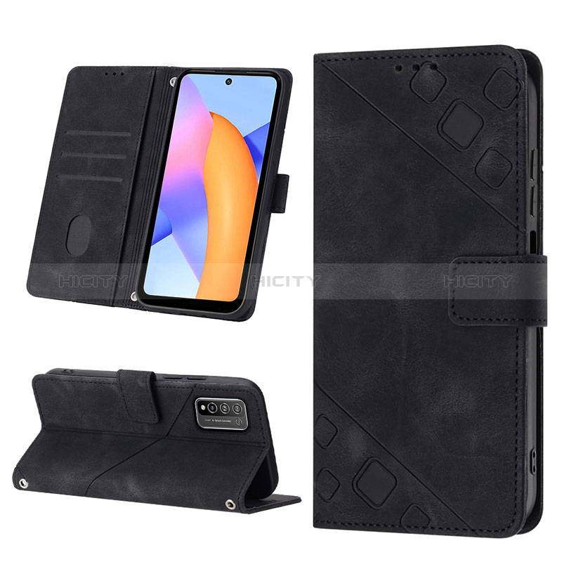 Custodia Portafoglio In Pelle Cover con Supporto Y01B per Huawei Honor 10X Lite