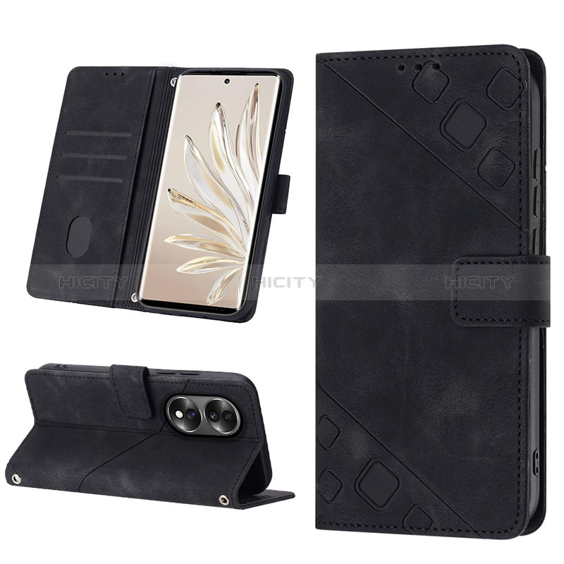 Custodia Portafoglio In Pelle Cover con Supporto Y01B per Huawei Honor 70 5G