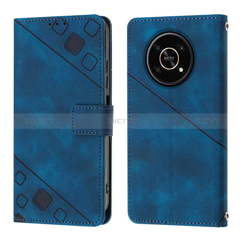 Custodia Portafoglio In Pelle Cover con Supporto Y01B per Huawei Honor X9 5G