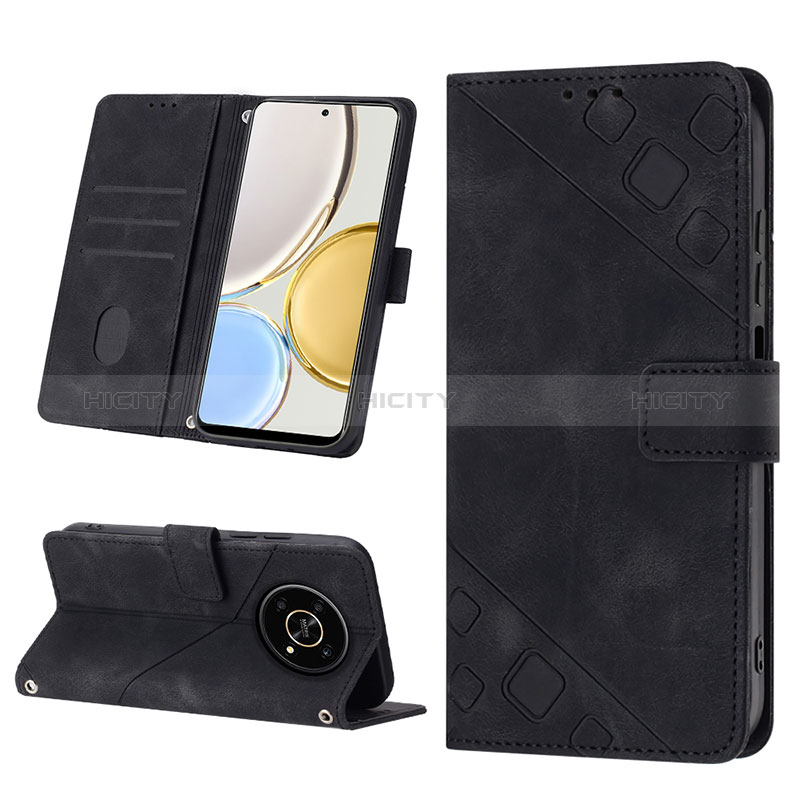 Custodia Portafoglio In Pelle Cover con Supporto Y01B per Huawei Honor X9 5G