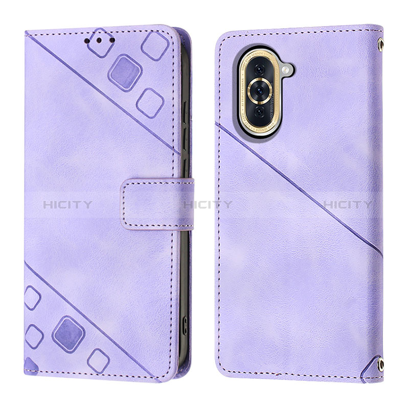 Custodia Portafoglio In Pelle Cover con Supporto Y01B per Huawei Nova 10