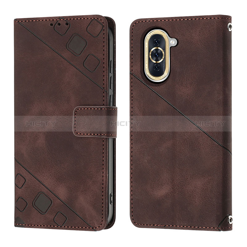 Custodia Portafoglio In Pelle Cover con Supporto Y01B per Huawei Nova 10