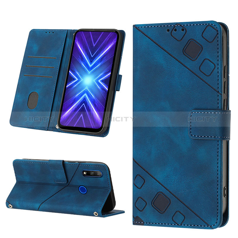 Custodia Portafoglio In Pelle Cover con Supporto Y01B per Huawei Y9 Prime (2019)