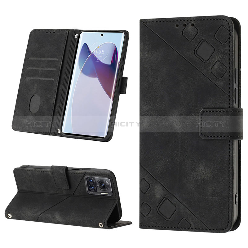 Custodia Portafoglio In Pelle Cover con Supporto Y01B per Motorola Moto Edge 30 Ultra 5G