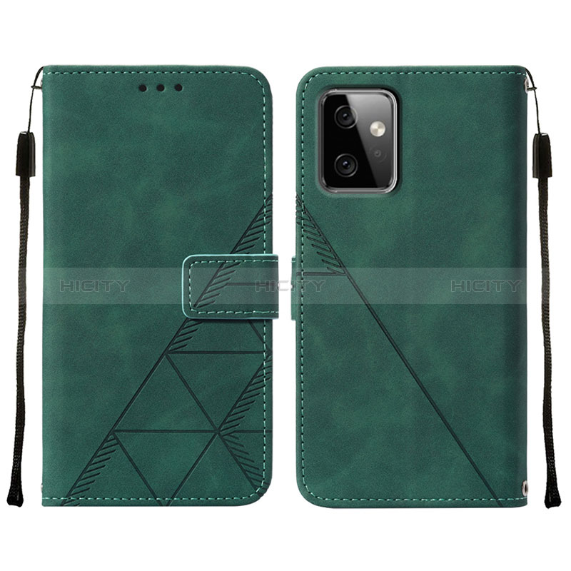 Custodia Portafoglio In Pelle Cover con Supporto Y01B per Motorola Moto G Power 5G (2023) Verde