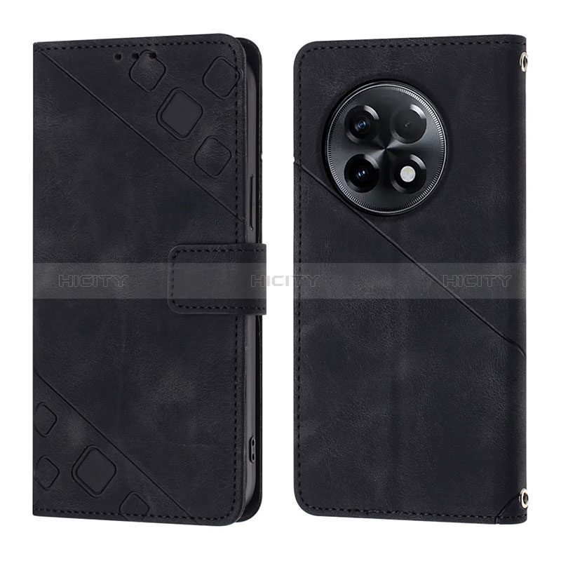 Custodia Portafoglio In Pelle Cover con Supporto Y01B per OnePlus Ace 2 5G Nero