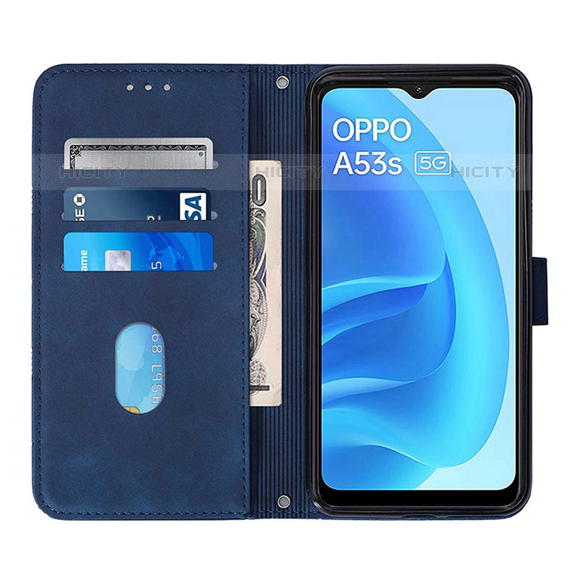 Custodia Portafoglio In Pelle Cover con Supporto Y01B per Oppo A55 5G