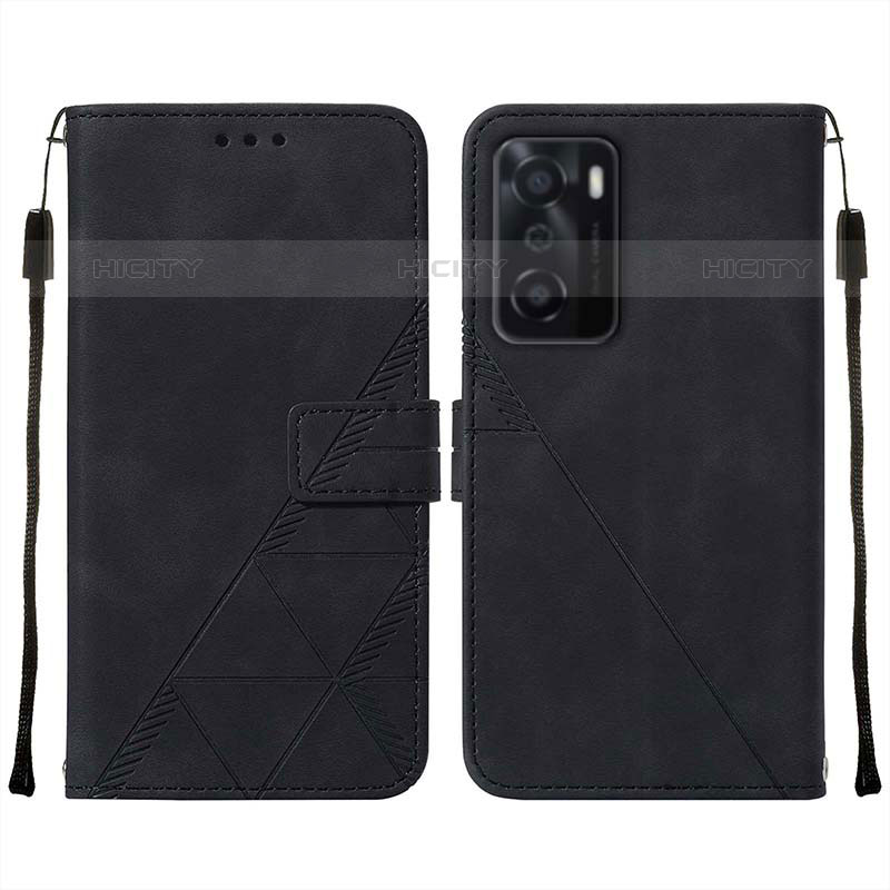 Custodia Portafoglio In Pelle Cover con Supporto Y01B per Oppo A55S 5G