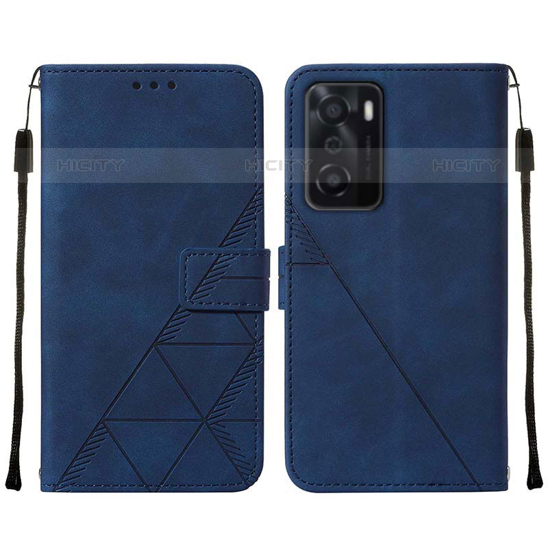 Custodia Portafoglio In Pelle Cover con Supporto Y01B per Oppo A55S 5G