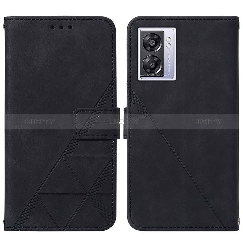 Custodia Portafoglio In Pelle Cover con Supporto Y01B per Oppo A56S 5G