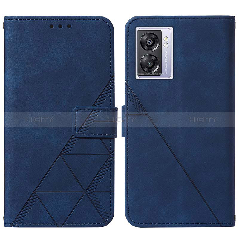 Custodia Portafoglio In Pelle Cover con Supporto Y01B per Oppo A57 5G