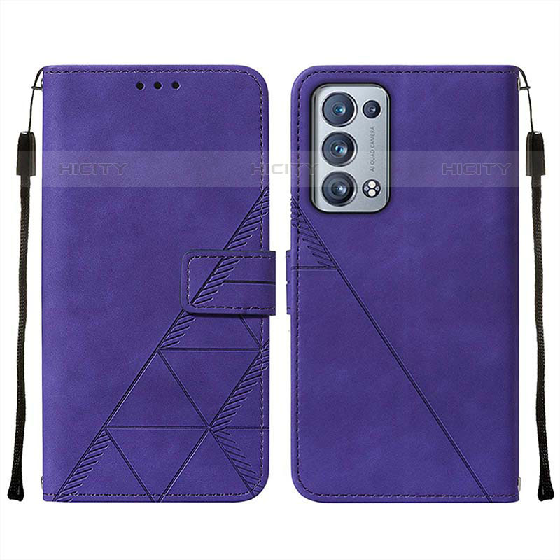 Custodia Portafoglio In Pelle Cover con Supporto Y01B per Oppo Reno6 Pro 5G