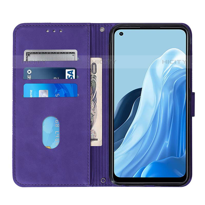 Custodia Portafoglio In Pelle Cover con Supporto Y01B per Oppo Reno8 4G