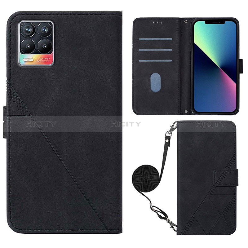 Custodia Portafoglio In Pelle Cover con Supporto Y01B per Realme 8 4G