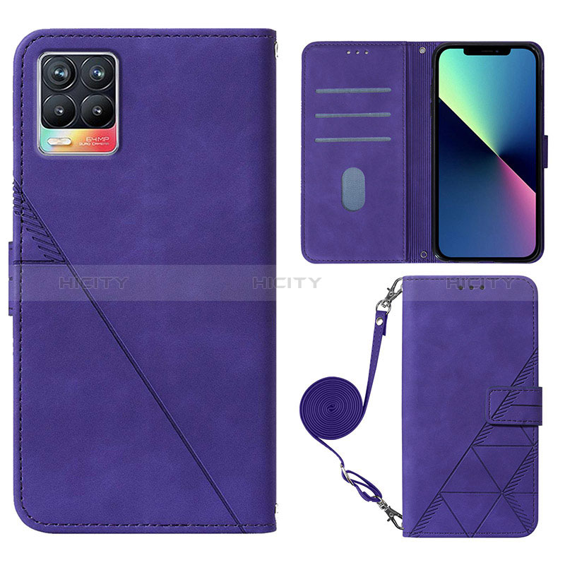 Custodia Portafoglio In Pelle Cover con Supporto Y01B per Realme 8 4G