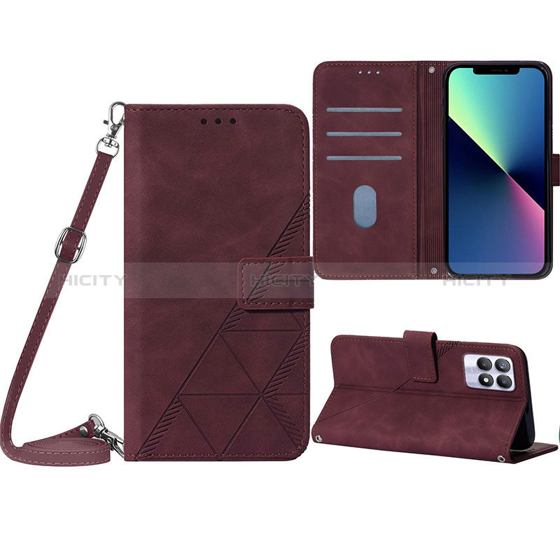 Custodia Portafoglio In Pelle Cover con Supporto Y01B per Realme 8i