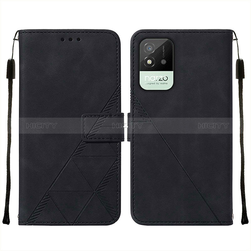 Custodia Portafoglio In Pelle Cover con Supporto Y01B per Realme C20A