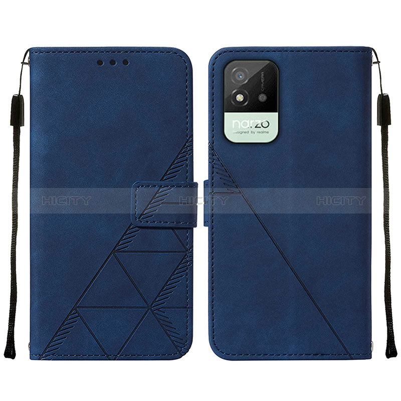 Custodia Portafoglio In Pelle Cover con Supporto Y01B per Realme C20A